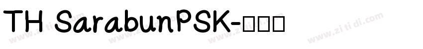 TH SarabunPSK字体转换